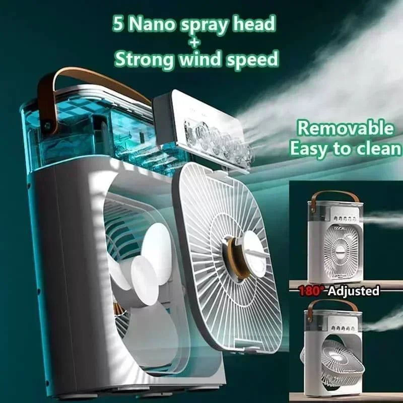 Experience Cool Comfort Anywhere with Our 3-in-1 Portable Air Cooler, Fan, and Humidifier - Your Ultimate Summer Companion!
