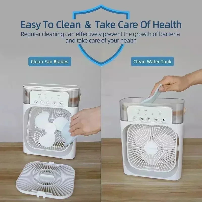 Experience Cool Comfort Anywhere with Our 3-in-1 Portable Air Cooler, Fan, and Humidifier - Your Ultimate Summer Companion!