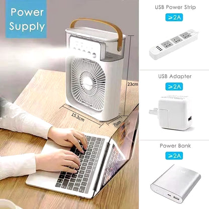 Experience Cool Comfort Anywhere with Our 3-in-1 Portable Air Cooler, Fan, and Humidifier - Your Ultimate Summer Companion!